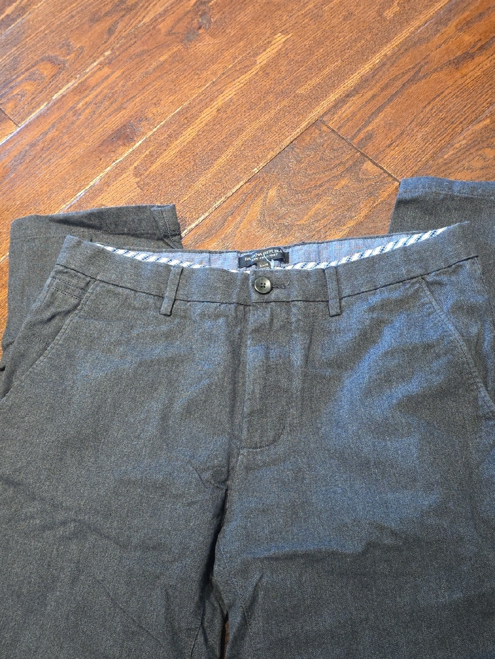 Men's Banana Republic Gray Dress Kentfield Pants Classic Straight Fit 33x34 C